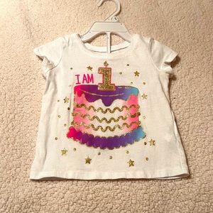 1st birthday baby girl shirt